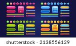 game design interface with... | Shutterstock .eps vector #2138556129