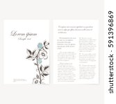  template for folder  brochure  ... | Shutterstock . vector #591396869