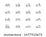 editable stroke. motorcycles... | Shutterstock .eps vector #1477513673