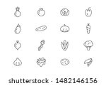 editable stroke. vegetables... | Shutterstock .eps vector #1482146156