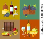 Vector Wine Banner Set With...
