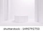 white abstract background with... | Shutterstock . vector #1490792753