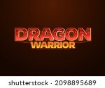 fantasy 3d golden red dragon... | Shutterstock .eps vector #2098895689
