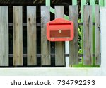 Post Box Red Color On The...