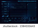 set of sci fi modern user... | Shutterstock .eps vector #1584333643