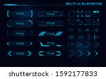 set of sci fi modern user... | Shutterstock .eps vector #1592177833
