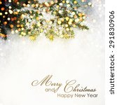christmas background with... | Shutterstock . vector #291830906
