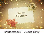 christmas card with space and... | Shutterstock . vector #292051349