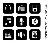 media icons set great for any... | Shutterstock .eps vector #247705366