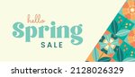 hello spring hand logotype ... | Shutterstock .eps vector #2128026329