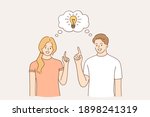 having idea and solution... | Shutterstock .eps vector #1898241319