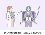 radiology and body scan in... | Shutterstock .eps vector #2012756906