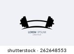Barbell logo vector
