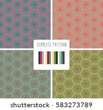 set of colorful fashion print... | Shutterstock .eps vector #583273789