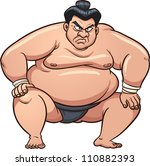 angry cartoon sumo wrestler....