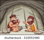 Cartoon Cavemen Conversing....