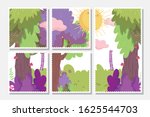 landscape nature foliage trees... | Shutterstock .eps vector #1625544703