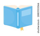 blue open book bookmark... | Shutterstock .eps vector #1883533366