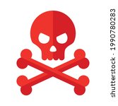 Skull Bones Danger Symbol...