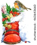 Christmas Bird Watercolor...