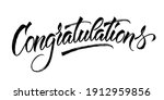 congratulations card. hand... | Shutterstock .eps vector #1912959856