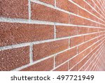 Close Up Of Brick Wall Ending...