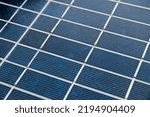 Blue Solar Panel Macro...