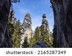 Rock towers in Adrspach, part of Adrspach-Teplice Rocks Nature Reserve, Czech Republic