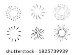 doodle burst in vintage style... | Shutterstock .eps vector #1825739939