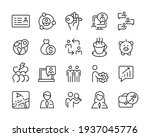 business line icons   vector... | Shutterstock .eps vector #1937045776