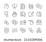 feedback icons   vector line... | Shutterstock .eps vector #2110289006