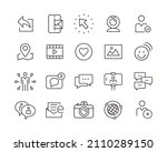 social media icons   vector... | Shutterstock .eps vector #2110289150