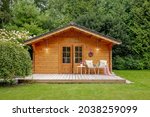 Wooden Garden Shed With Two...
