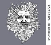 decorative portrait of a man... | Shutterstock .eps vector #425191726