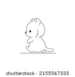 vector isolated cute cartoon... | Shutterstock .eps vector #2155567333