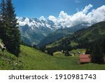 alpine landscape hd stock image | Shutterstock . vector #1910981743