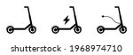electric scooter icon set.... | Shutterstock .eps vector #1968974710