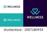 wellness logo design concept.... | Shutterstock .eps vector #2007180953