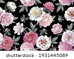 Seamless Pattern With Peonies....