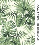 tropical seamless pattern with... | Shutterstock .eps vector #436717900