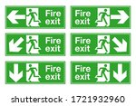 Fire Exit Sign For Emergency...
