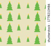 pattern christmas green trees... | Shutterstock .eps vector #1778213486