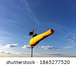 Yellow Color Windsock Showing...