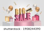 great discount sale banner... | Shutterstock .eps vector #1908244390