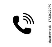 phone icon vector. telephone... | Shutterstock .eps vector #1723623070