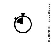 stopwatch icon vector. timer... | Shutterstock .eps vector #1726151986