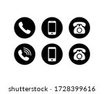 phone icon vector. telephone... | Shutterstock .eps vector #1728399616