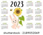 Horizontal Calendar For 2023...
