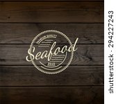 seafood badges logos and labels ... | Shutterstock . vector #294227243