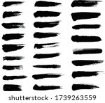 brush stroke effect watercolor... | Shutterstock . vector #1739263559
